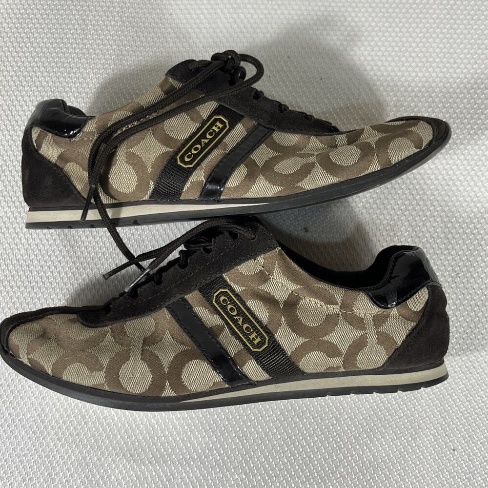 COACH KATHLEEN Brown Classic Women’s Sneakers Size‎ 6.5M - Picture 9 of 12